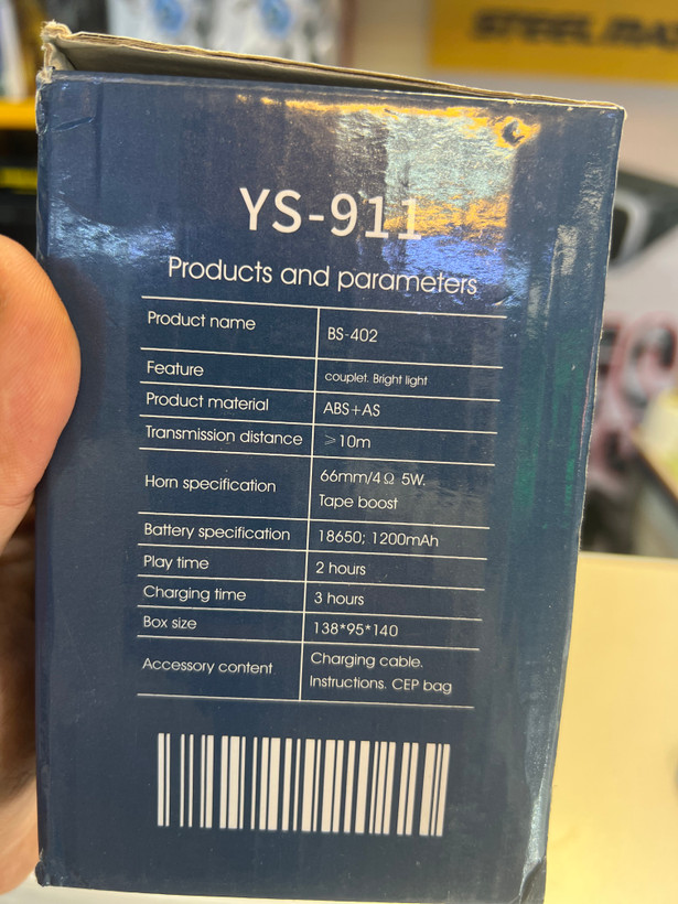 اسپیکر بلوتوثی رومیزی YS-911 با نور RGB و باتری بادوام